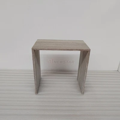 Fabricación de la fábrica de piedra pequeña mesa mármol natural Muebles de jardín de piedra pulida, mesa de café en el interior de tamaño personalizado
