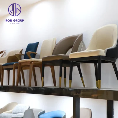 Hot Vender Quality Restaurant Hotel Inicio Armless Grey Sillas de comedor