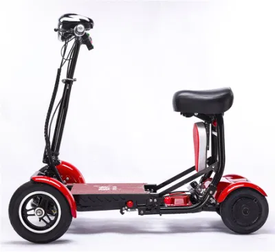 Potente ligero plegable pequeña movilidad con los niños silla Scootmobiel Scootmobiel Escootmobiel compacto de 4 ruedas.