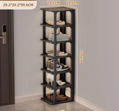 Caja de zapatos para casa pequeña de puerta sencilla bastidor de zapatos duradero
