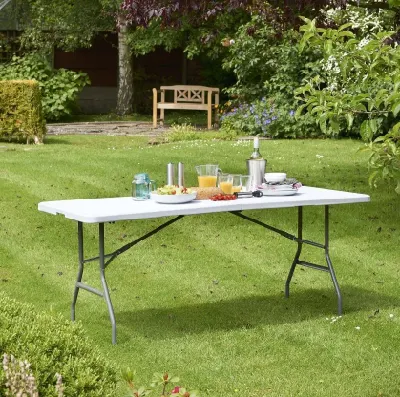  HDPE 6ft 180cm Camping Picnic al aire libre plegable Mesa de plástico