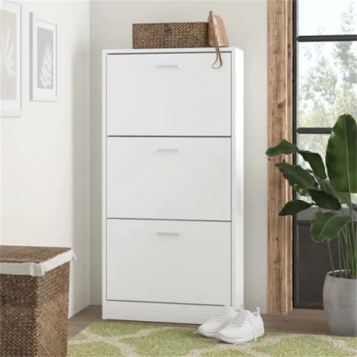  Casa moderna de muebles de madera de 3 niveles Zapata Armario rack Wholesale