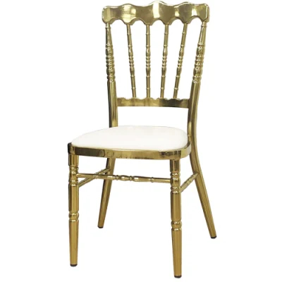  Silla Europea de aluminio para comer silla Napoleon