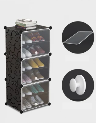 Rock de bambú para rack de 5 pares de Nivel Organizador 50 Muebles Casa lazy susan mayorista de la esquina de madera armario de zapatos de tela blanca
