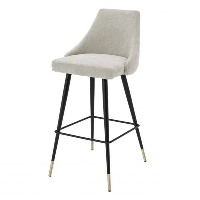  Base metálica personalizada barra de sillas altura Velvet altura Cocina altura Taburete de bar