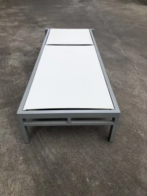 Doble tumbona Piscina Balda de aluminio más cómodo al aire libre Silla de salón