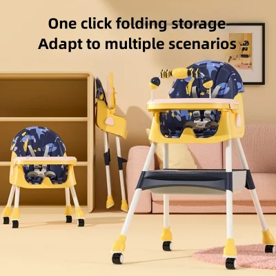 Cómodo y seguro para niños plegable multifunción Silla de Comedor