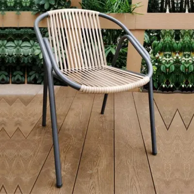  Aluminio Sling Reclining plegable exterior Bistro Patio Jardín silla exterior