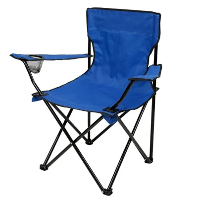  Estructura de acero resistente recubierta de polvo apoya silla plegable de ajuste al aire libre-césped, Patio, Camping, Tailgating