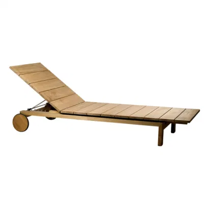 Personalizar Venta caliente moderno ocio al aire libre Jardín Patio Hotel Resort Villa Casa de tejido artesanal tejido de mimbre Rattan PE doble cuerda chaise lounge