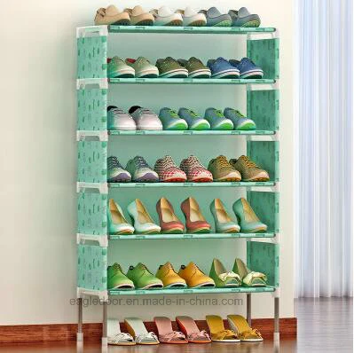 Almacenamiento de armarios de zapatos Muebles de gran capacidad para el hogar Bricolaje Zapato Rack (FS-07D)