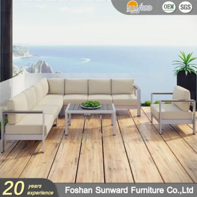 Venta al por mayor caliente moderno estilo de muebles de sofá al aire libre personalizados Establecer