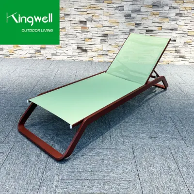  Muebles a medida Salón de aluminio exterior Jardín Sunbed Sun Lounger para Piscina