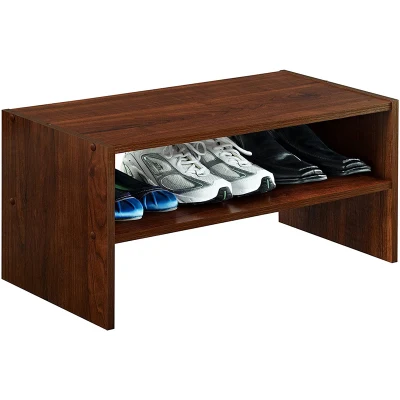  Porche personalizable marrón multicapa de zapata de almacenamiento Rack 0360