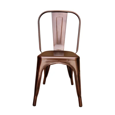  Venta caliente Mobiliario de comedor estilo Vintage Industrial Metal comedor Silla/ Tolixs Metal Café Restaurante silla