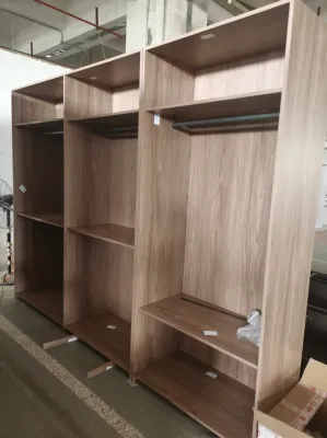 Estilo de lujo Vestidores Armarios de cristal tintado con armarios de almacenamiento de zapatos