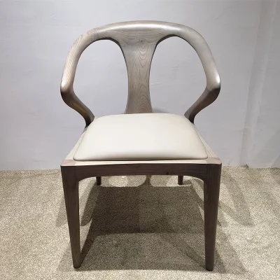  Sillas de comedor de lujo de los países nórdicos la ceniza de madera maciza tejido Silla para mesa de comedor