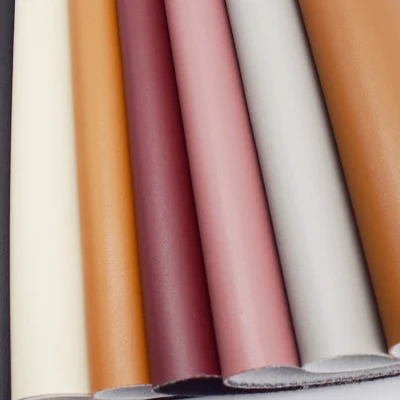 PVC en relieve de imitación de cuero sintético artificiales de tela para muebles sofá