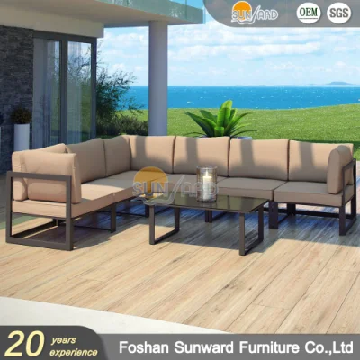 Venta al por mayor caliente moderno estilo de muebles de sofá al aire libre personalizados Establecer