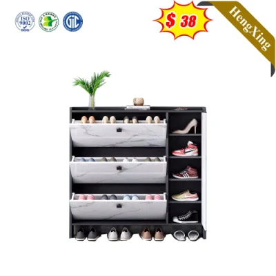  Venta caliente hogar moderno dormitorio muebles armario rack de la zapata de cajón
