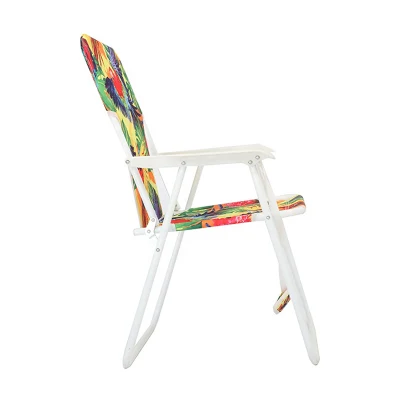  Diseño ligero y portátil de acero fuerte asiento plegado de la playa de alta en el exterior silla