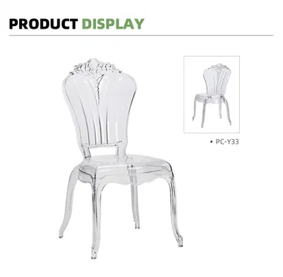 Phenix silla transparente Crystal Ice resina evento Hotel Tiffany moderno Silla silla de casa