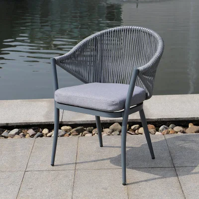 Bistro Mobiliario de patio exterior KD Table Rope Balcón al aire libre Mesa y sillas