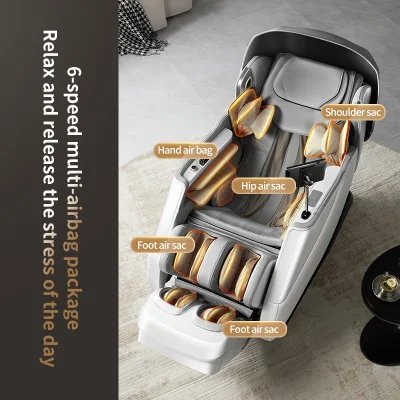 Presión de aire Multifuncional Sillon Masajeador Comercial Ai Control de voz 4D Silla de masaje Thai Stretch Rocking