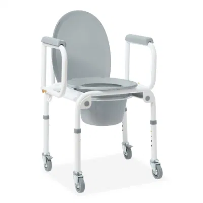  Piso redondo de pie Brother Medical Standard Packing Rollator Commode Chair