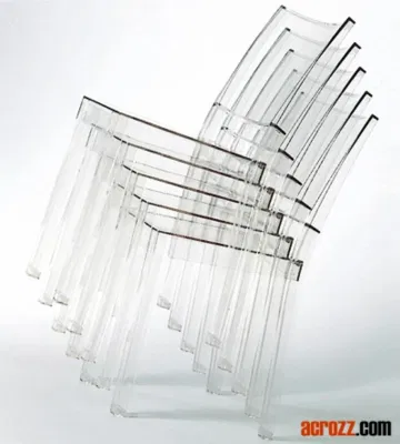 Muebles de diseño réplica Ghost Silla apilable