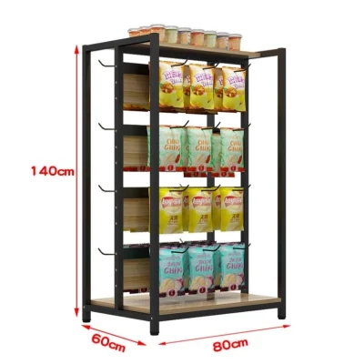  Mostrar los estantes Estantería moderna estética de buena calidad de servicio pesado de acero de la medicina Australia Pan acrílico soporte estante del supermercado