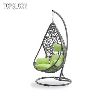 Alta calidad de muebles de exterior silla columpio columpio Jardín Balcón cama mecedora