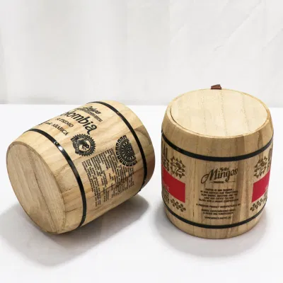  El más vendido de madera natural Candy Café de grano de envase con Tapa
