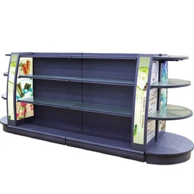  Tienda de cosmética moderna estanterías con pantallas de Bolsos Zapatos al por mayor de mostrar obras de arte de pared estanterías supermercado tienda de comestibles