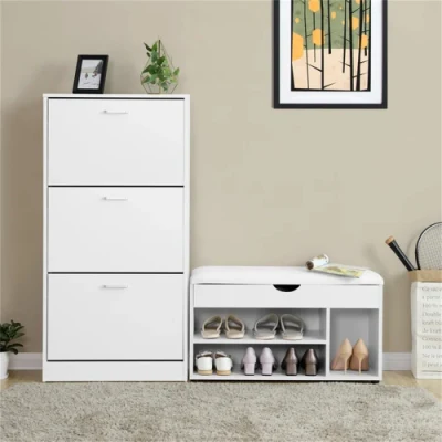 Salón Muebles de dormitorio simple Zapato cerrado de madera de almacenamiento Rack