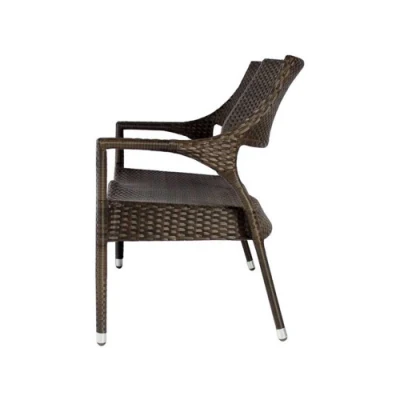  Estilo comerciales modernos muebles de rattan Jardín Loveseat Wicker
