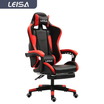 De Cuero barato Ergonomiccomputer giratoria Silla de carreras de juegos