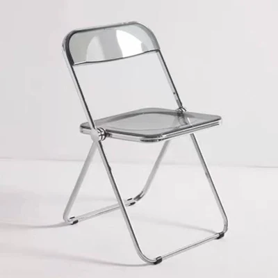 Silla de Comedor plegable de plástico transparente de la moderna Silla de Comedor