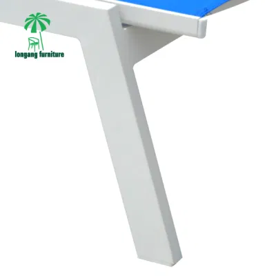Verano refrescante al aire libre Piscina borde de aluminio malla tejido Sun Lounge Presidente