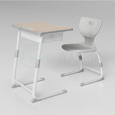 Comercio al por mayor pupitres escolares Mobiliario Escolar la escuela juego de mesa y silla
