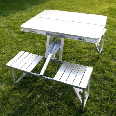 Mesa plegable de picnic de aluminio para camping