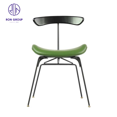  Nordic Light Luxury Chair Restaurant Back Chair Hotel estilo Industrial Silla de comedor