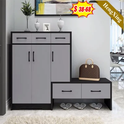 Casa moderna mayorista de muebles de salón comedor armario Armario de libro de la zapata de Rack con cajones