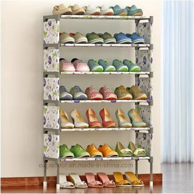 Almacenamiento de armarios de zapatos Muebles de gran capacidad para el hogar Bricolaje Zapato Rack (FS-07D)
