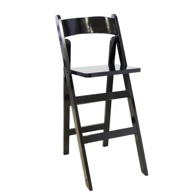 Venta al por mayor calidad de la barra plegable silla Boda Wimbledon plegable taburete Bar sillas de jardín