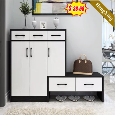 Casa moderna mayorista de muebles de salón comedor armario Armario de libro de la zapata de Rack con cajones