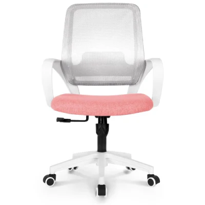 Mobiliario de oficina Ergo Computer silla giratoria de oficina con cuerpo blanco