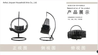 Caliente el anillo mágico de las ventas de ocio al aire libre silla Huevo silla colgante de ratán Sillón Swing