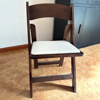 Sillas de Madera al por mayor Madera plegable de alta calidad comedor de madera Boda de madera Sillas