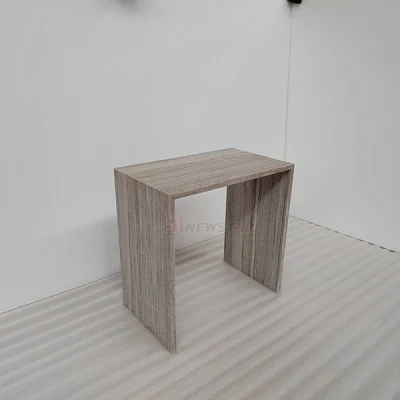 Fabricación de la fábrica de piedra pequeña mesa mármol natural Muebles de jardín de piedra pulida, mesa de café en el interior de tamaño personalizado